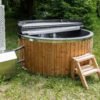 Fiberglass round hot tub (external heater) – Thermo wood - 10