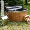 Fiberglass round hot tub (external heater) – Thermo wood - 11