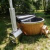 Fiberglass round hot tub (external heater) – Thermo wood - 18