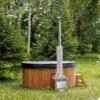 Fiberglass round hot tub (external heater) – Thermo wood - 4