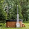 Fiberglass round hot tub (external heater) – Thermo wood - 5