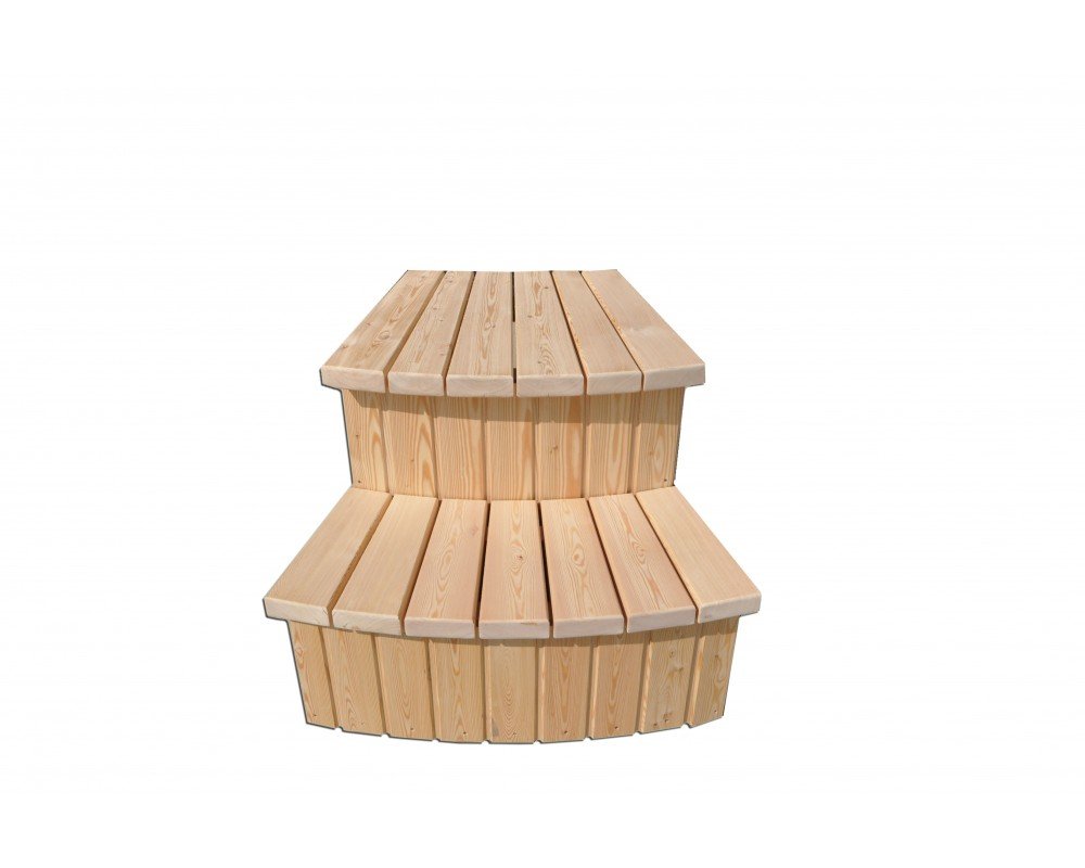 Closed-type staircase for a hot tub