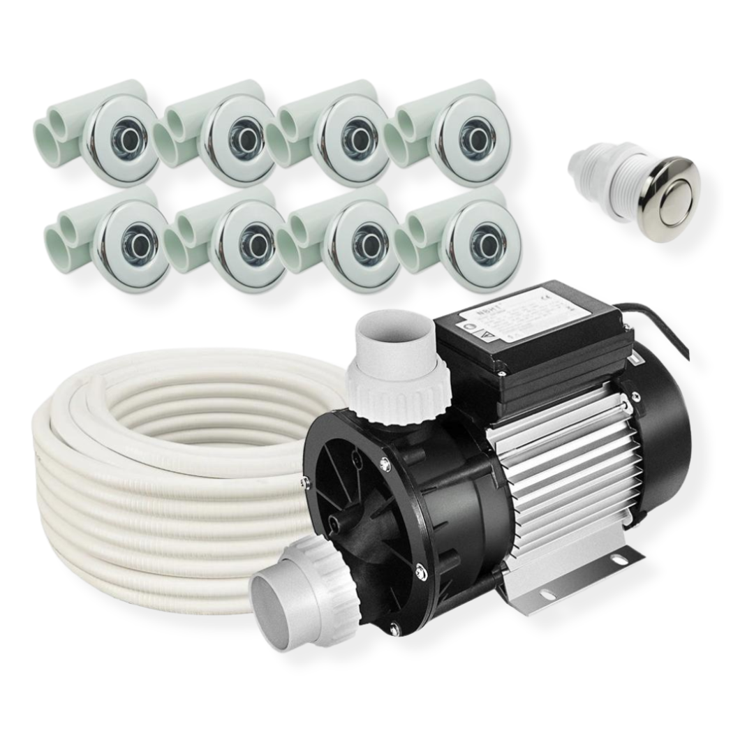 Hydromassage system for tub 1.1kW with 8 nozzles