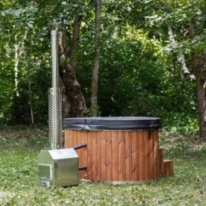 Acrylic OFURO hot tub (external heater) – Spruce wood