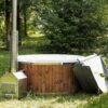 Round hot tub (external heater) – Spruce wood - 13