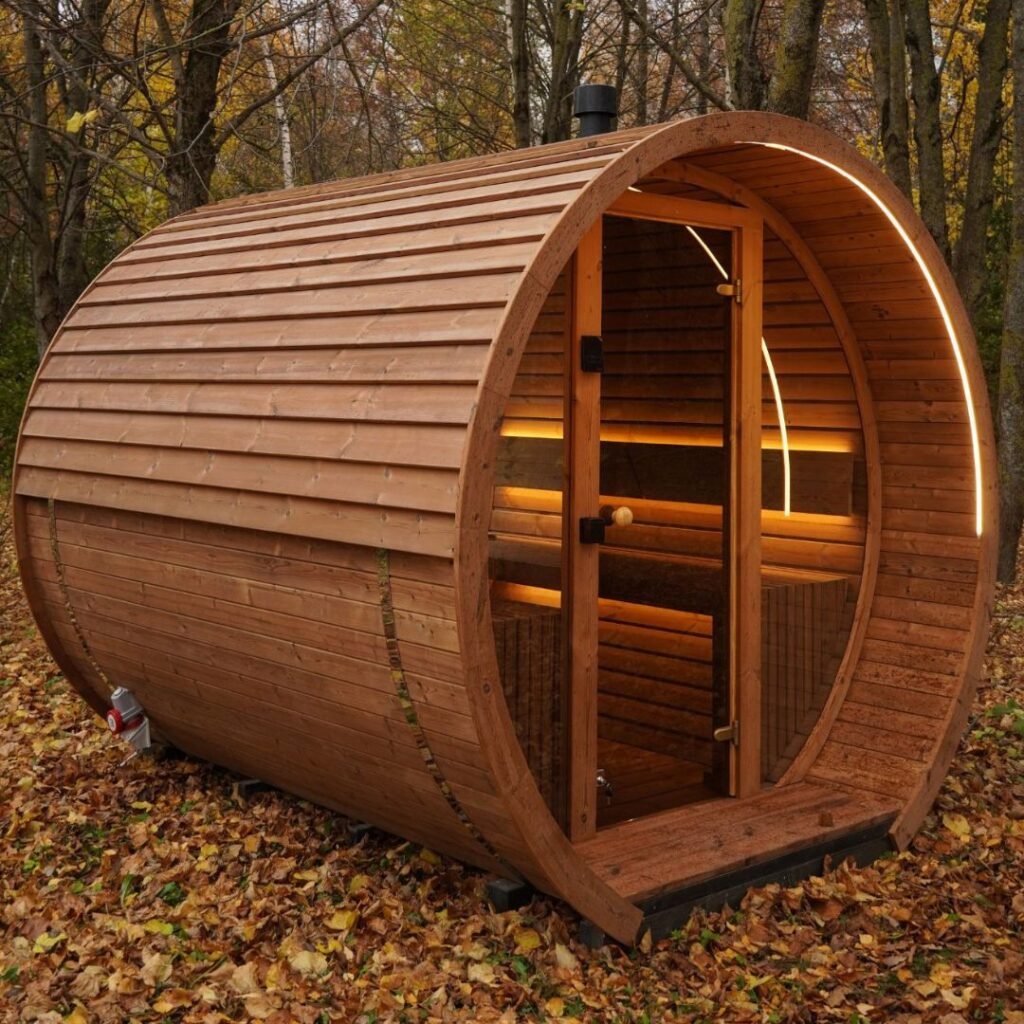 2.6M Round sauna - Thermo wood