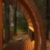 2.6M Round sauna - Thermo wood - 13