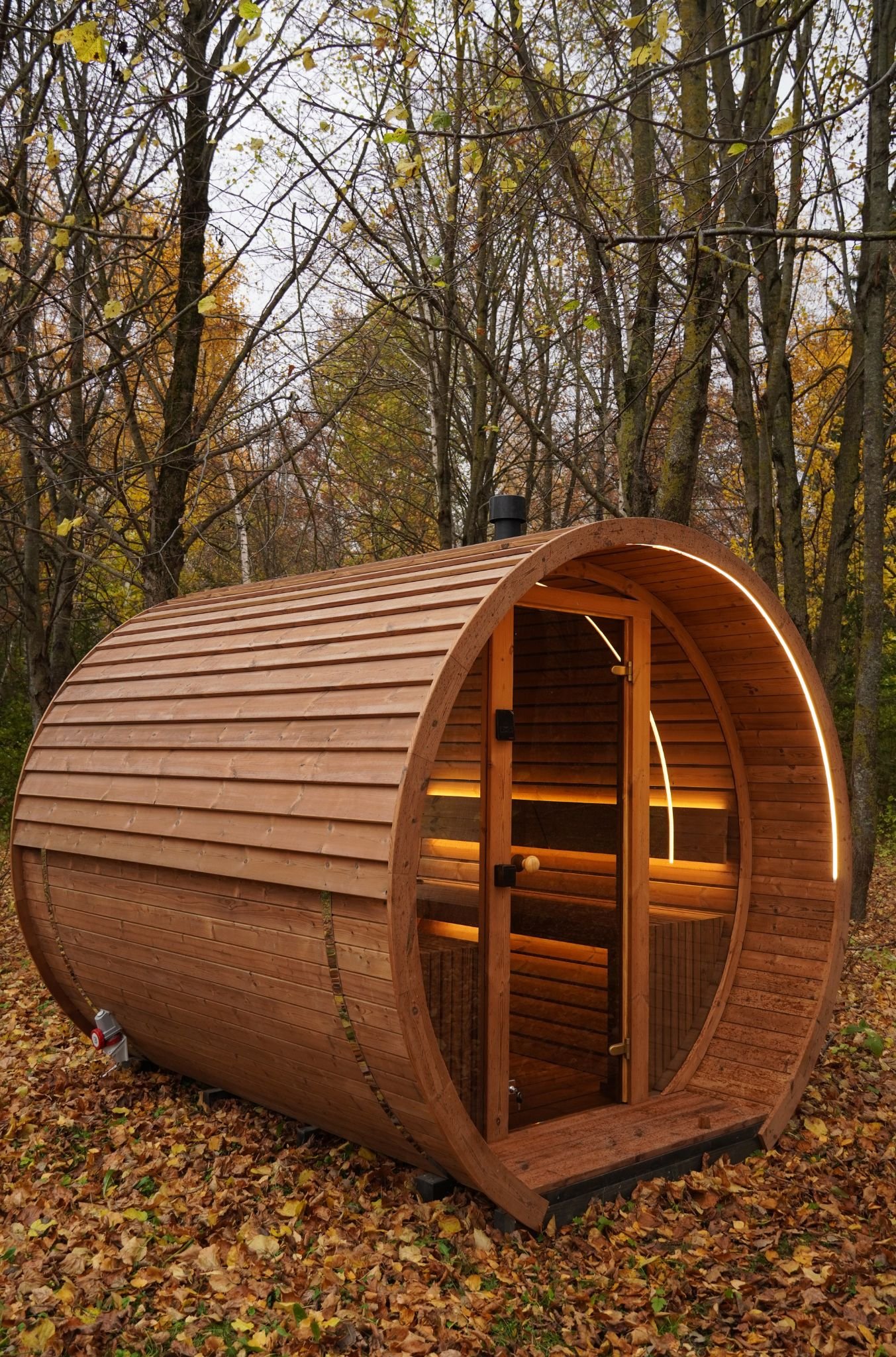 2.6M Round sauna - Thermo wood - 14