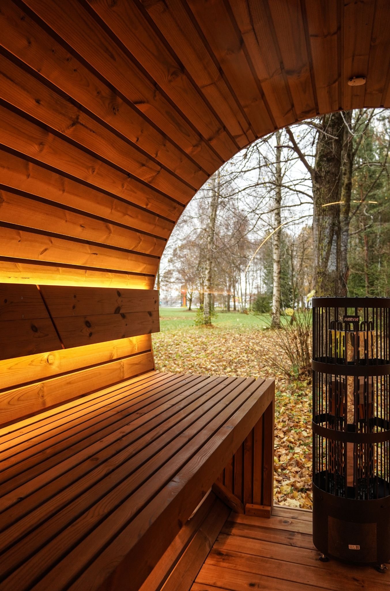 2.6M Round sauna - Thermo wood - 18