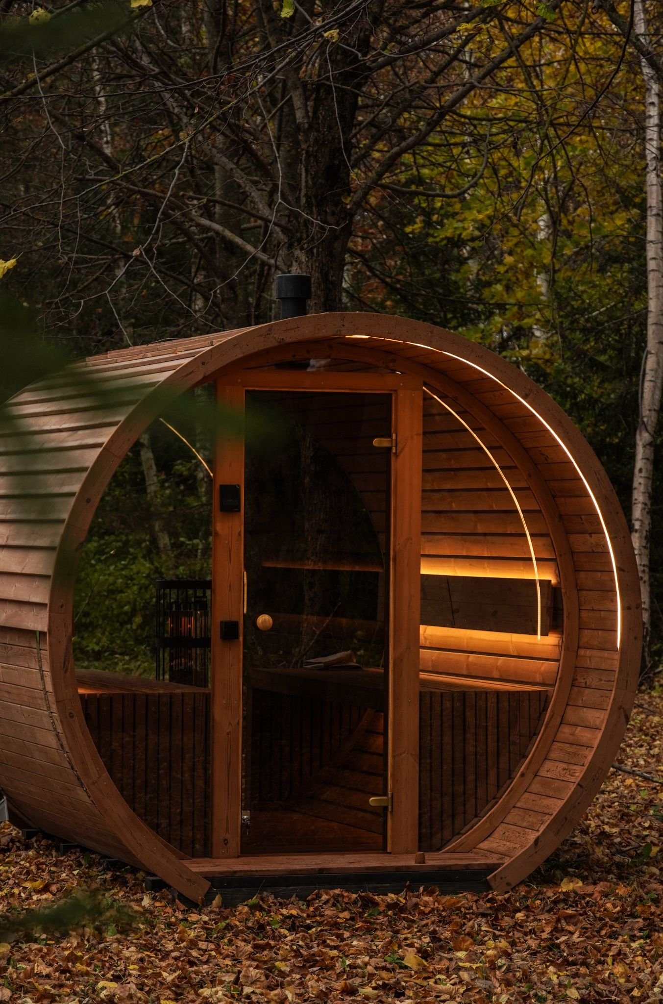 2.6M Round sauna - Thermo wood - 2