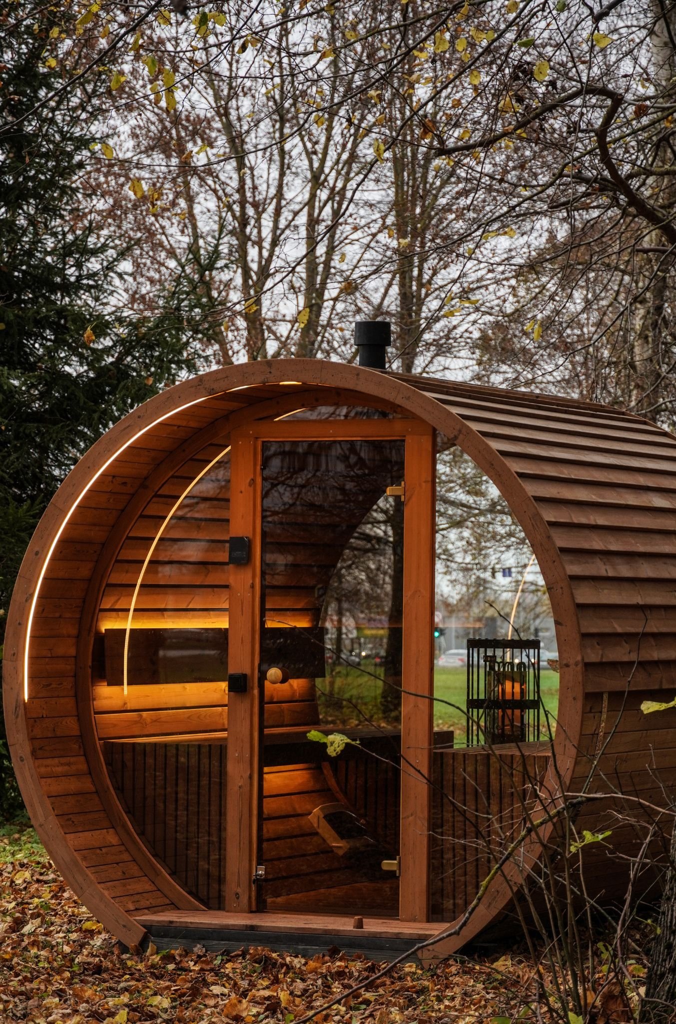 2.6M Round sauna - Thermo wood - 3