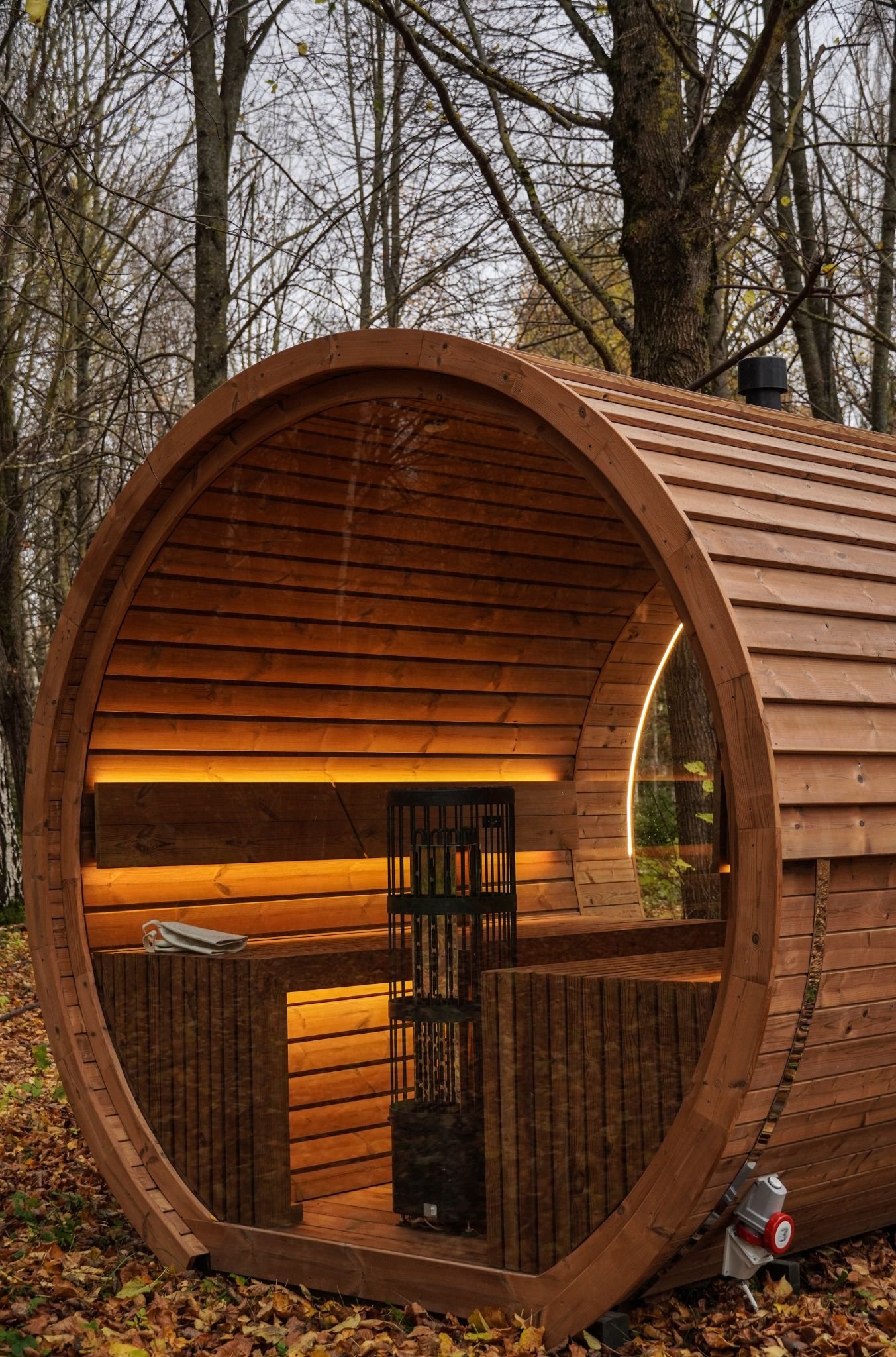 2.6M Round sauna - Thermo wood - 6