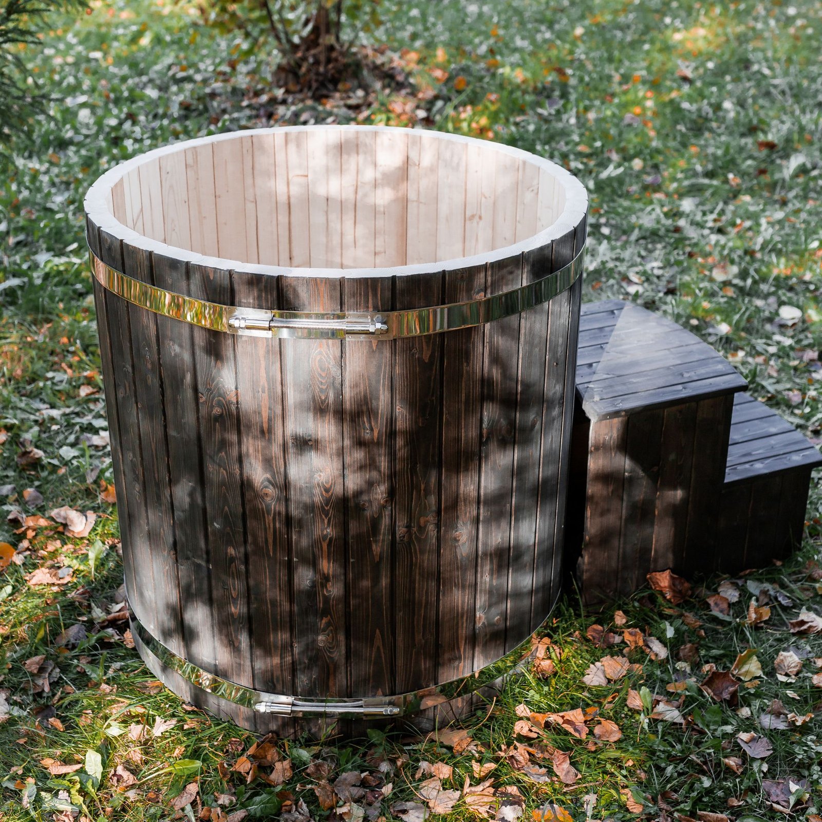 Single-person cold water tub - Spruce wood - 11