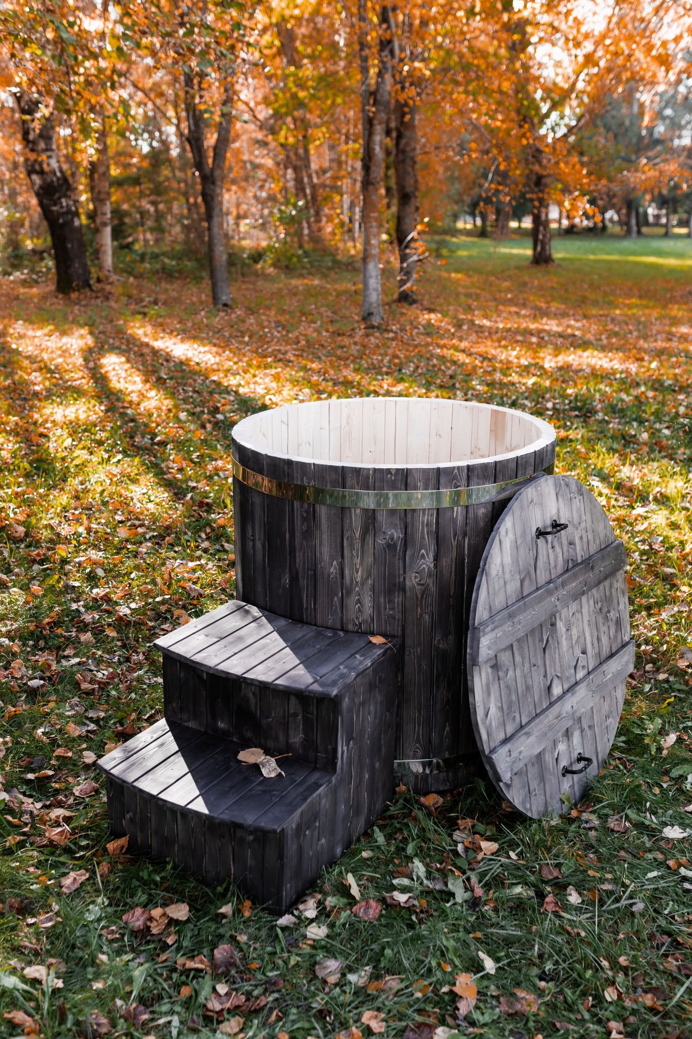 Single-person cold water tub - Spruce wood - 2